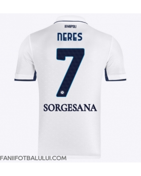 SSC Napoli David Neres #7 Tricou Fotbal Replică 2024-25 Barbati Deplasare